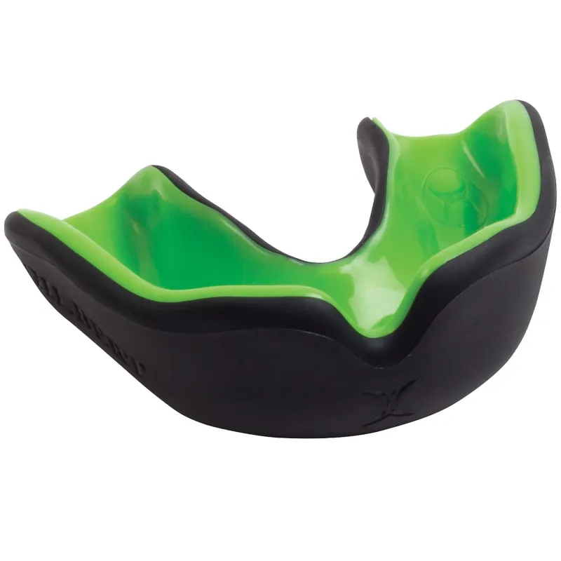 Grays Gilbert Virtuo Dual Density Mouthguard - Black/Green (2023/24)
