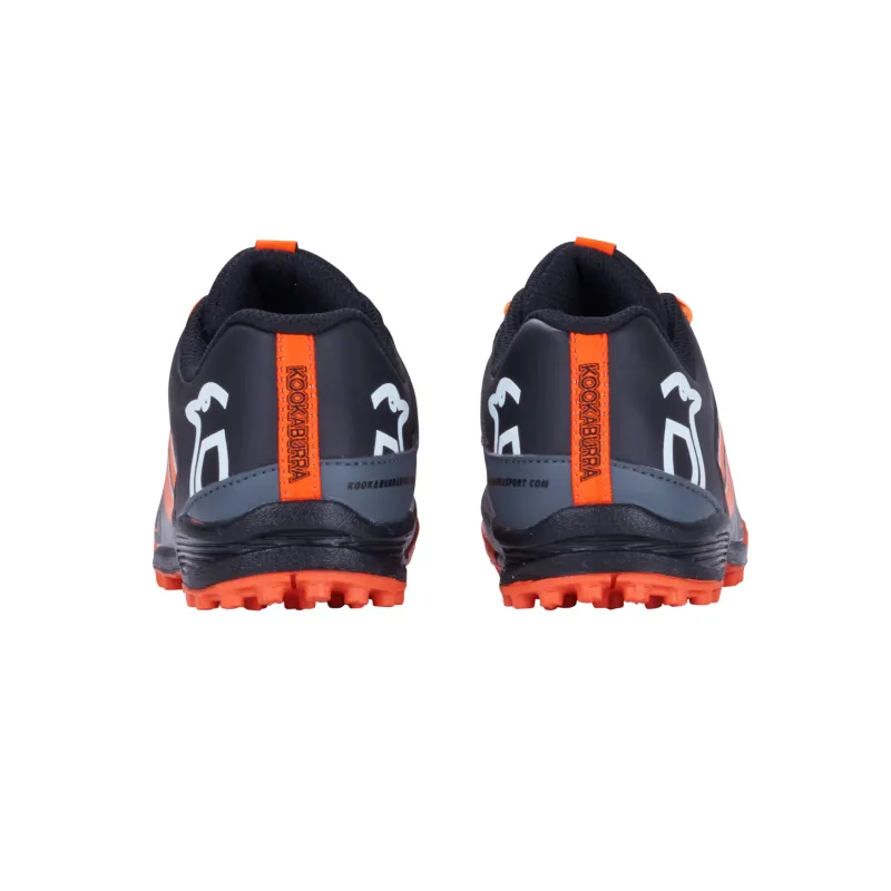 Kookaburra Neon Junior Hockey Shoes - Black/Orange (2022/23) - Image 2