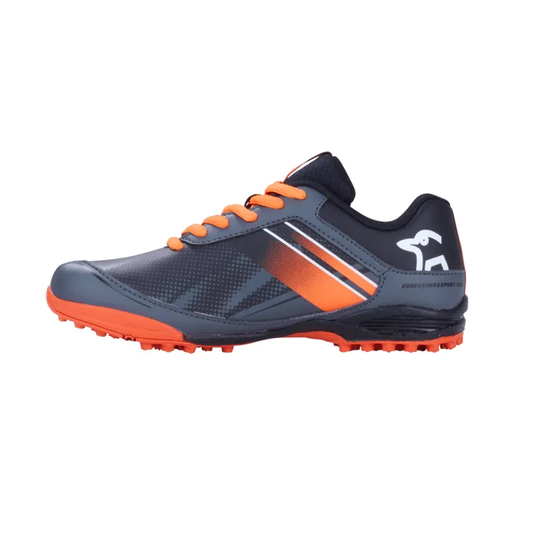 Kookaburra Neon Junior Hockey Shoes - Black/Orange (2022/23) - Image 3
