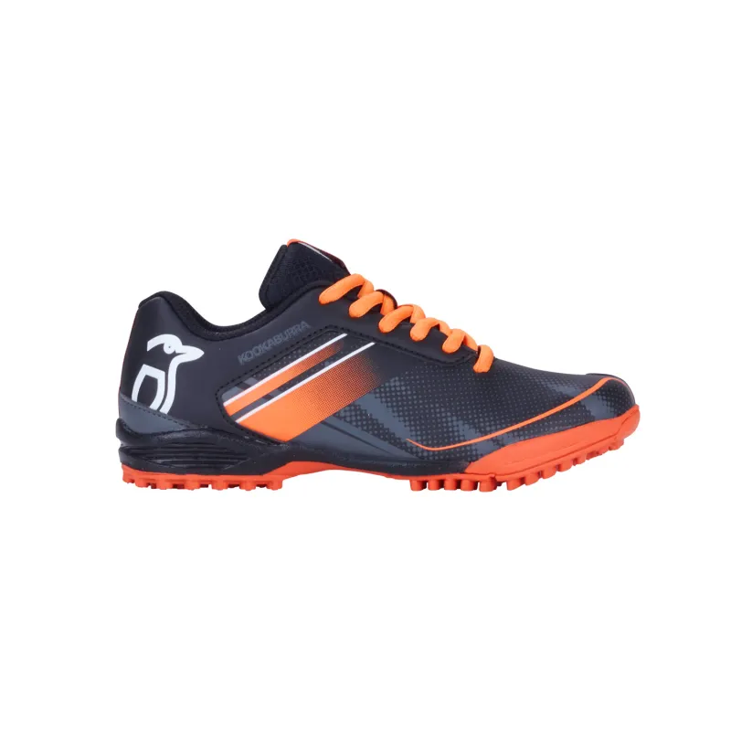 Kookaburra Neon Junior Hockey Shoes - Black/Orange (2022/23) - Image 4