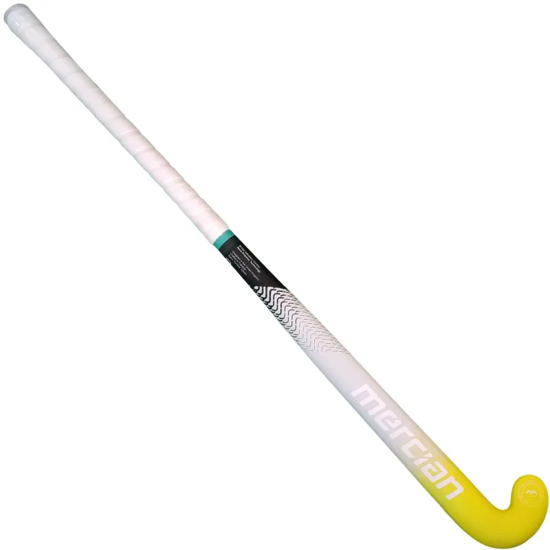 Mercian Genesis CF5 Pro Hockey Stick - Yellow/Grey (2023/24) - Image 3