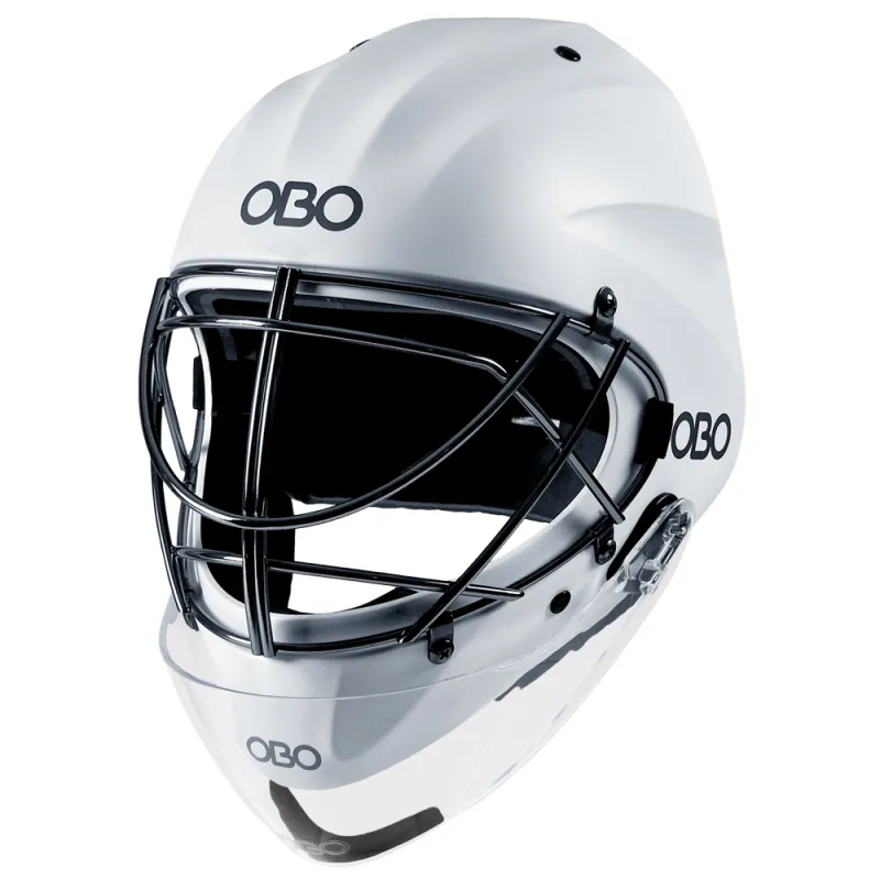 OBO ABS Helmet With Throat Guard - White - Image 2