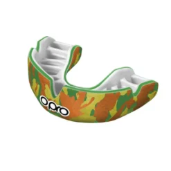 Opro Power-Fit Mouthguard - Camo-Green/Orange/Gold