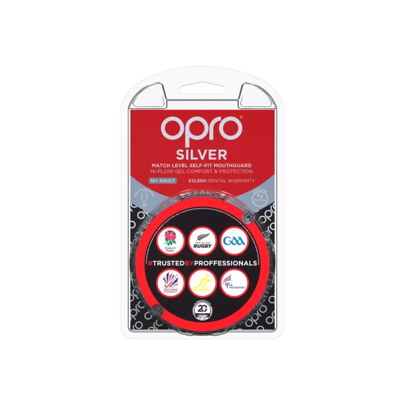 OPRO Self-Fit GEN4 Silver Mouthguard - Blue/Light Blue - Image 4