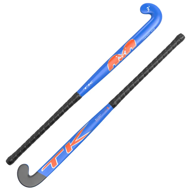 TK 3 Junior Control Bow Hockey Stick - Blue/Orange (2023/24) - Image 2